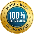 Money-back guarantee seal